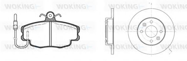 Set frana, frana disc