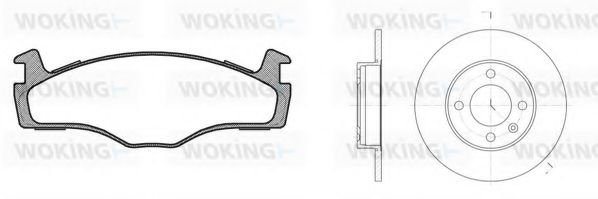 Set frana, frana disc