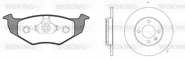 Set frana, frana disc