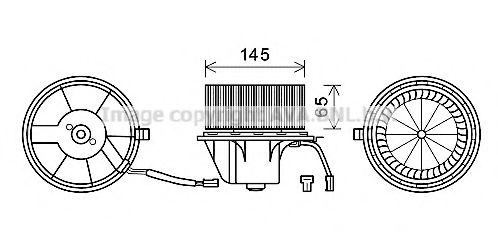 Electromotor, ventilatie interioara