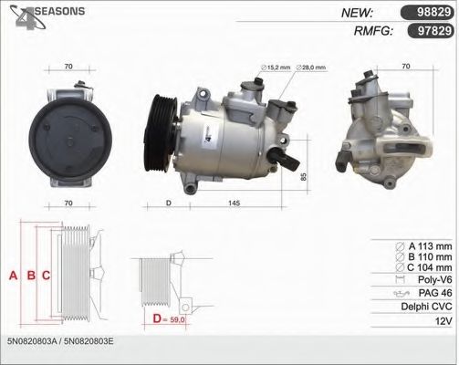 Compresor, climatizare