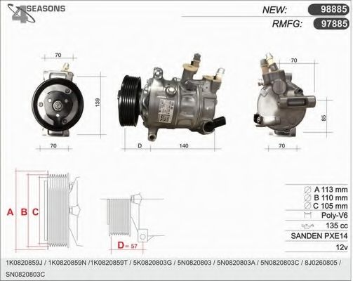 Compresor, climatizare