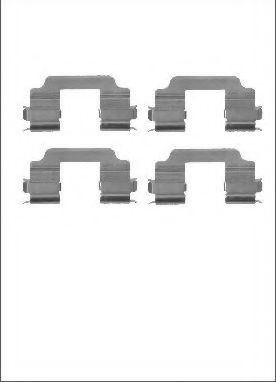 Set accesorii, placute frana