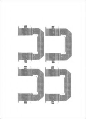 Set accesorii, placute frana