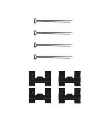 Set accesorii, placute frana