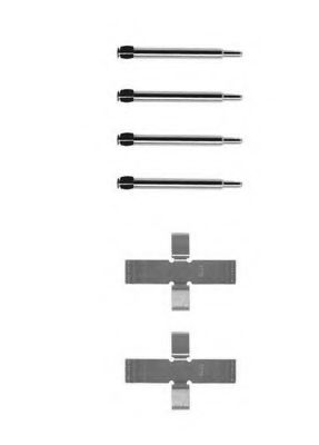 Set accesorii, placute frana