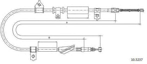 Cablu, frana de parcare