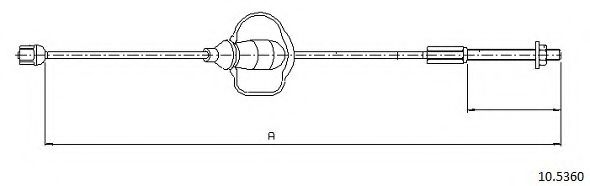 Cablu, frana de parcare