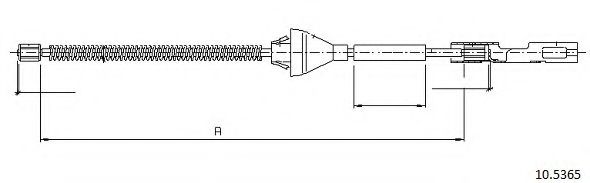 Cablu, frana de parcare