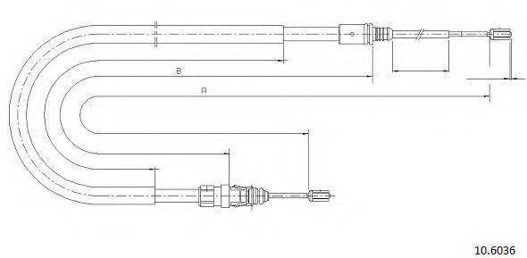 Cablu, frana de parcare