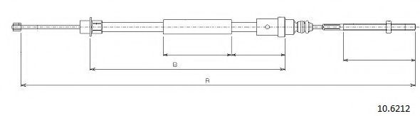 Cablu, frana de parcare