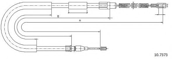 Cablu, frana de parcare