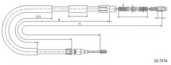 Cablu, frana de parcare