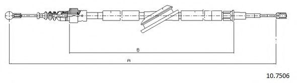 Cablu, frana de parcare