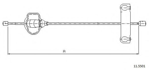 Cablu, frana de parcare