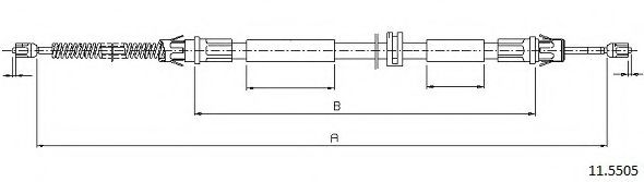 Cablu, frana de parcare