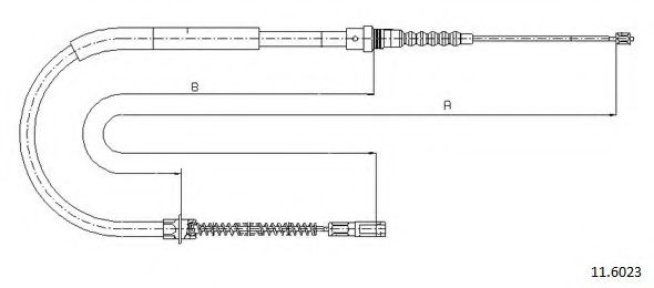 Cablu, frana de parcare