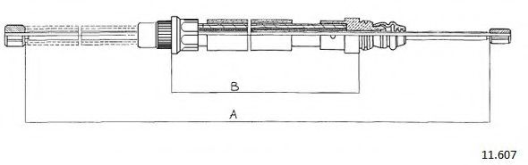 Cablu, frana de parcare
