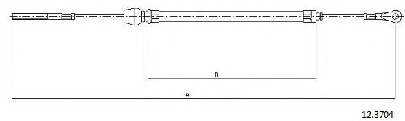 Cablu, frana de parcare