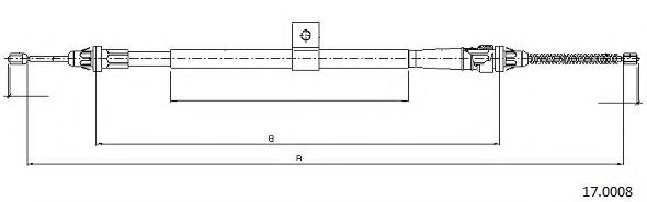 Cablu, frana de parcare