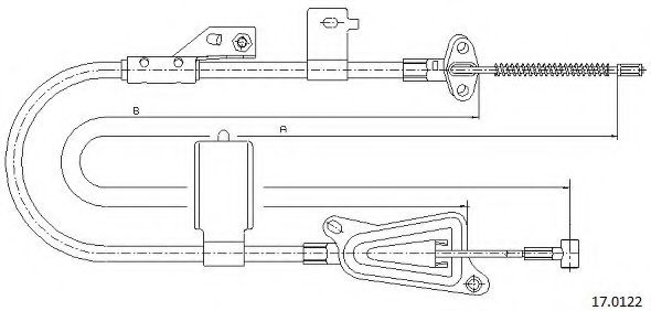 Cablu, frana de parcare