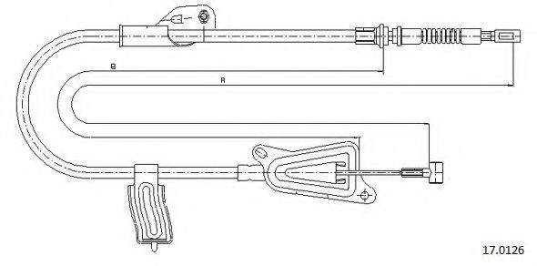 Cablu, frana de parcare