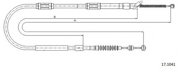 Cablu, frana de parcare