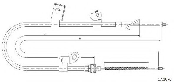 Cablu, frana de parcare