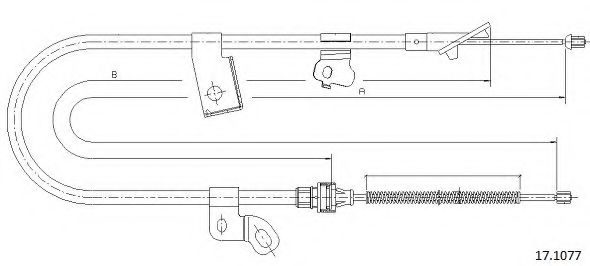 Cablu, frana de parcare