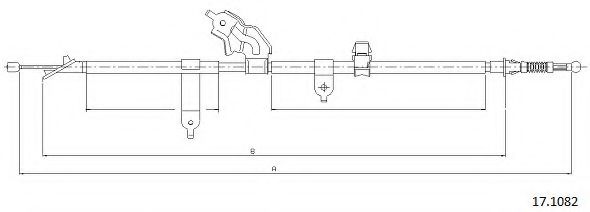 Cablu, frana de parcare