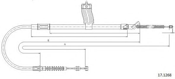 Cablu, frana de parcare