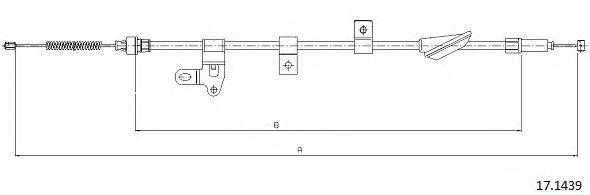 Cablu, frana de parcare