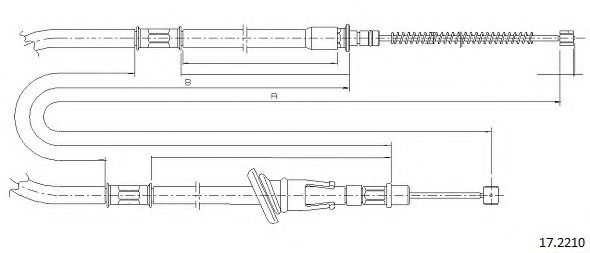 Cablu, frana de parcare