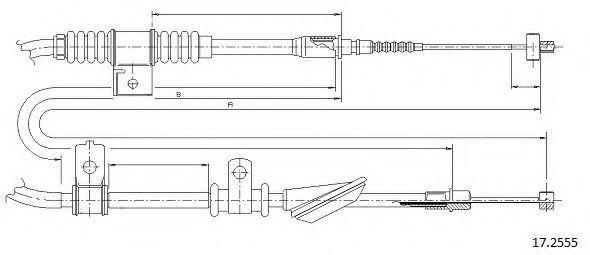 Cablu, frana de parcare