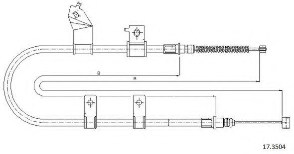 Cablu, frana de parcare