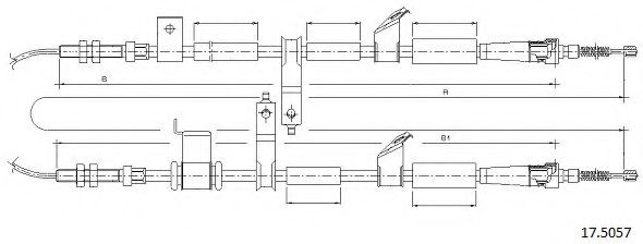 Cablu, frana de parcare