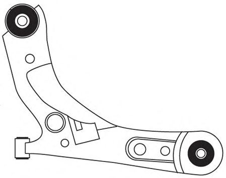 Brat, suspensie roata