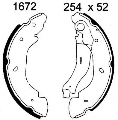 Set frana, frana tambur