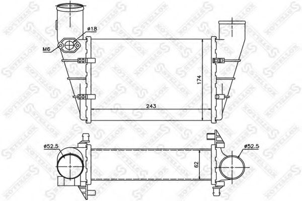 Intercooler, compresor