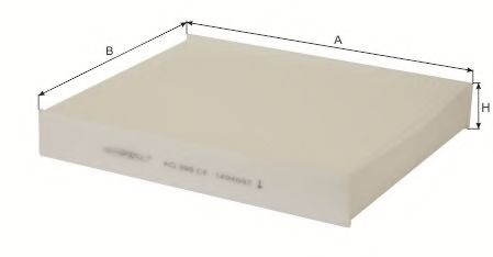 Filtru, aer habitaclu