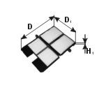 Filtru, aer habitaclu