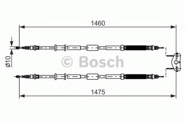 Cablu, frana de parcare
