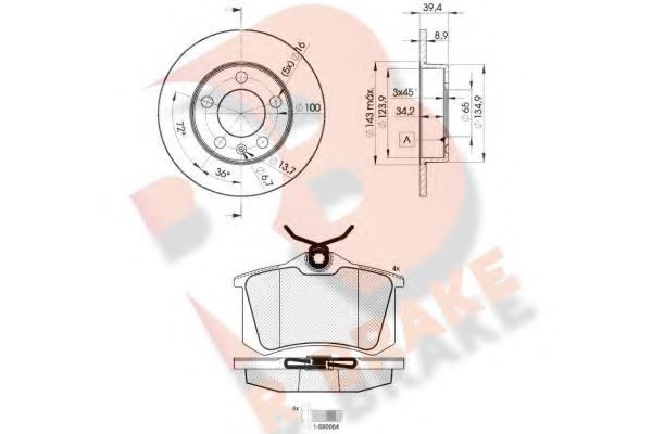 Set frana, frana disc