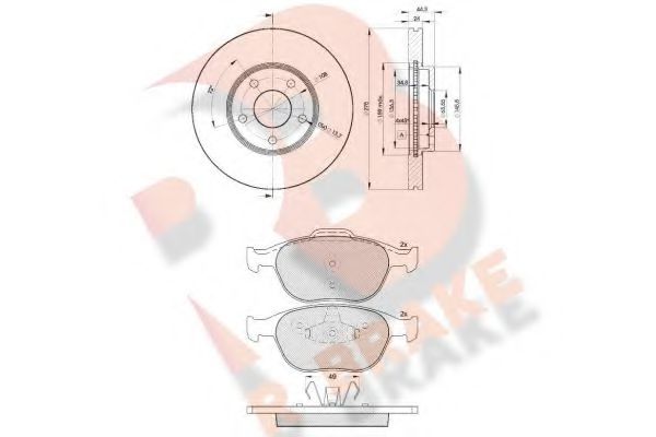 Set frana, frana disc