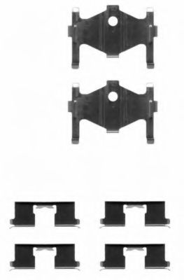 Set accesorii, placute frana