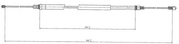 Cablu, frana de parcare