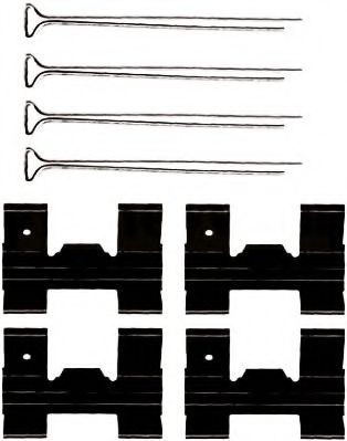 Set accesorii, placute frana