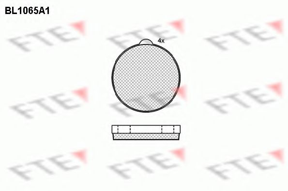 set placute de frana,frana de parcare cu disc