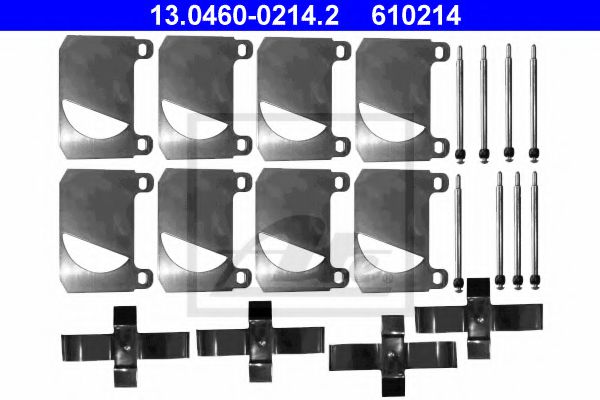 Set accesorii, placute frana