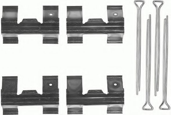 Set accesorii, placute frana